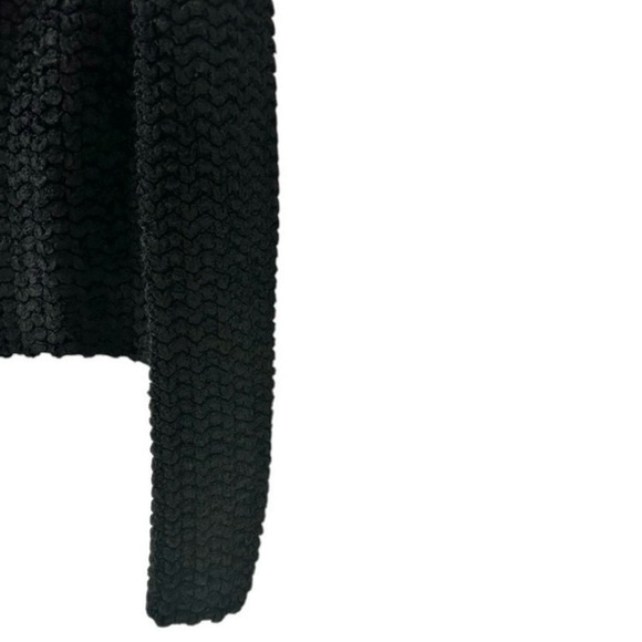 St John Black Front Zip Long Sleeve Boucle Knit Jacket Size Small - Picture 5 of 11